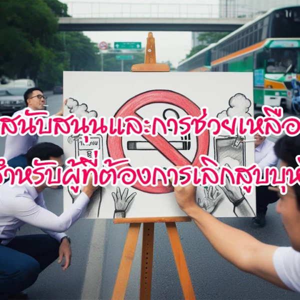 สนับสนุนและการช่วยเหลือสำหรับผู้ที่ต้องการเลิกสูบบุหรี่